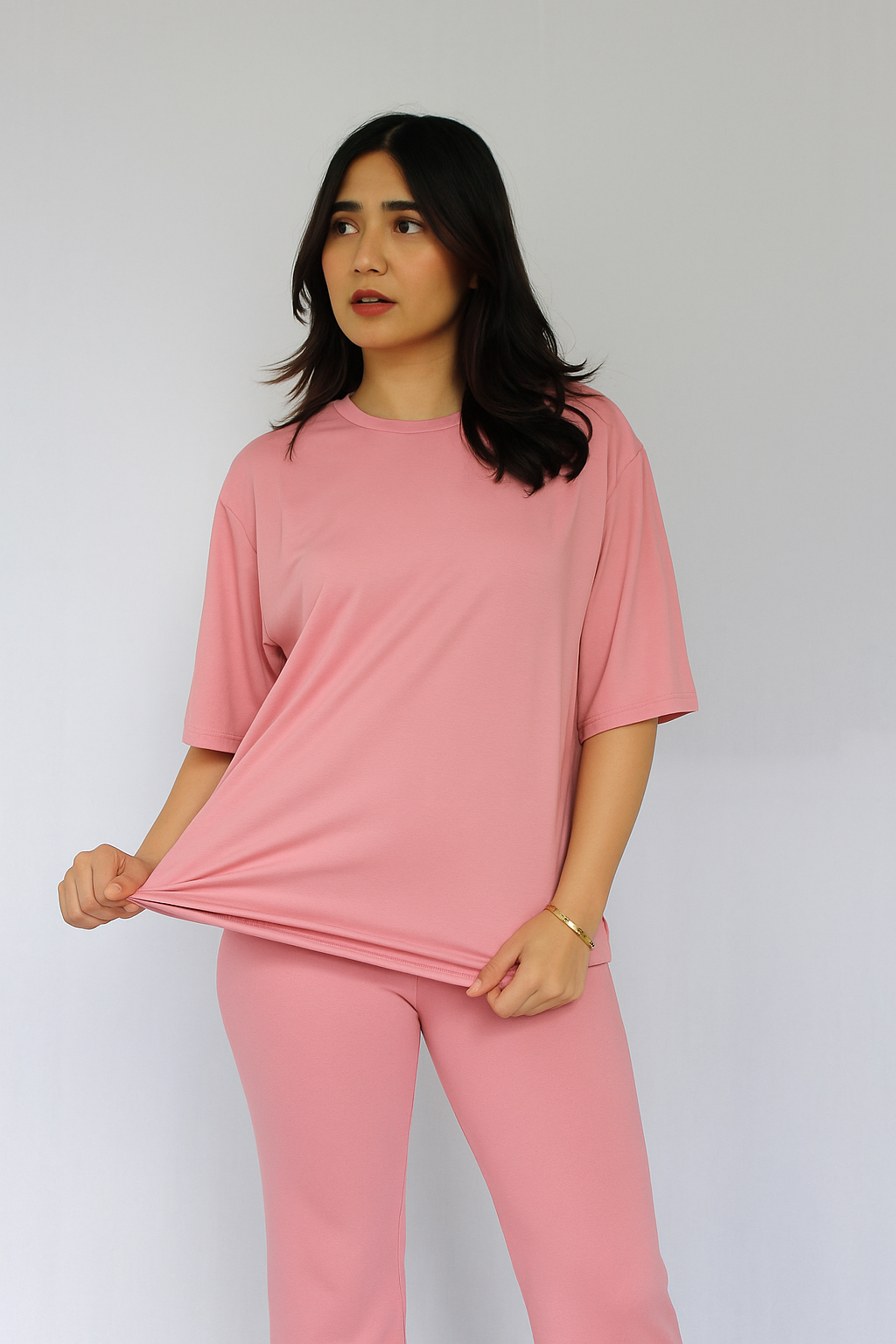 7MNST Cozy Chic Long Pant Set Make Me Blush