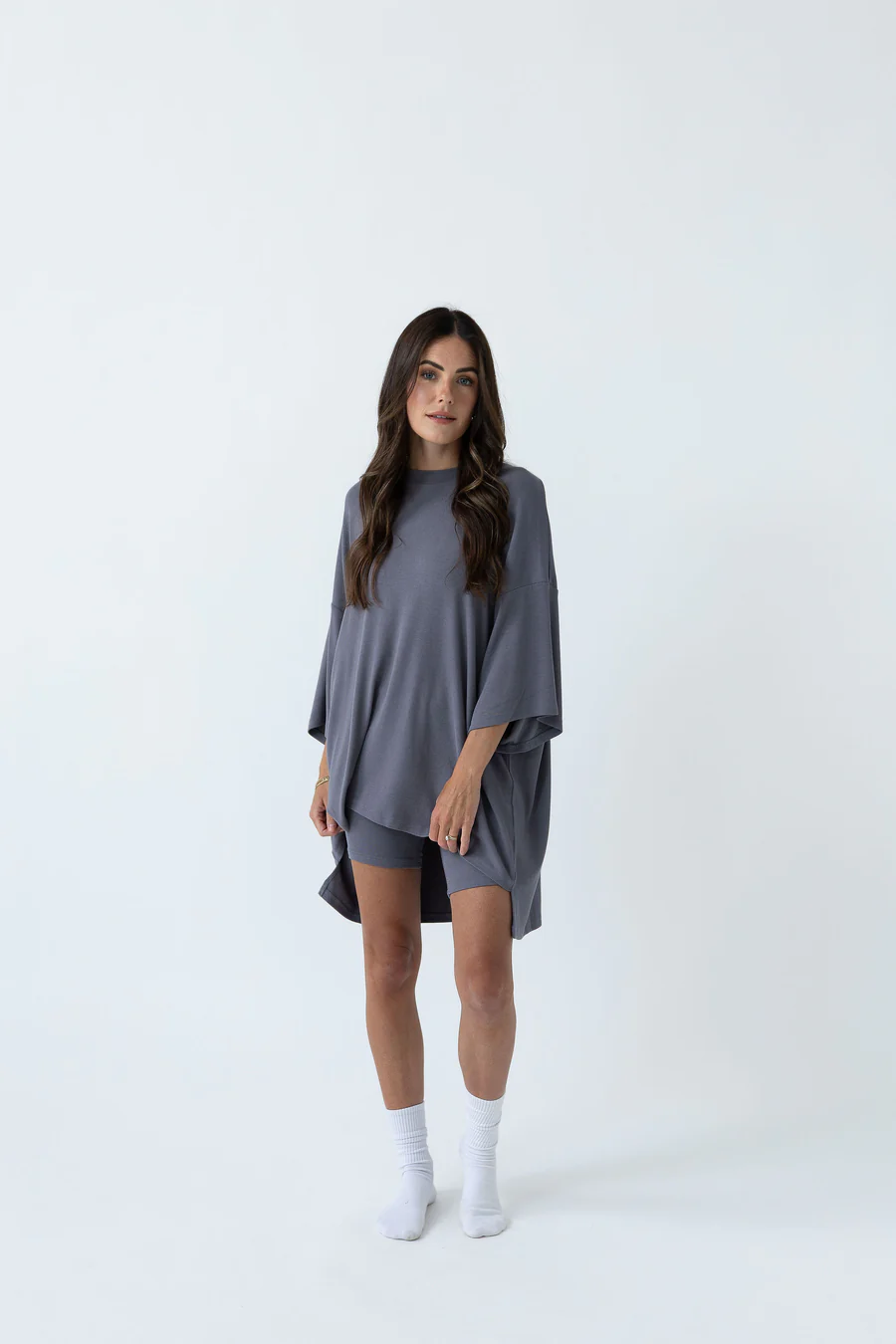 7MNST Cozy Chic Long Set Slate