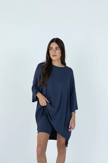 7MNST Cozy Chic Long Set Navy