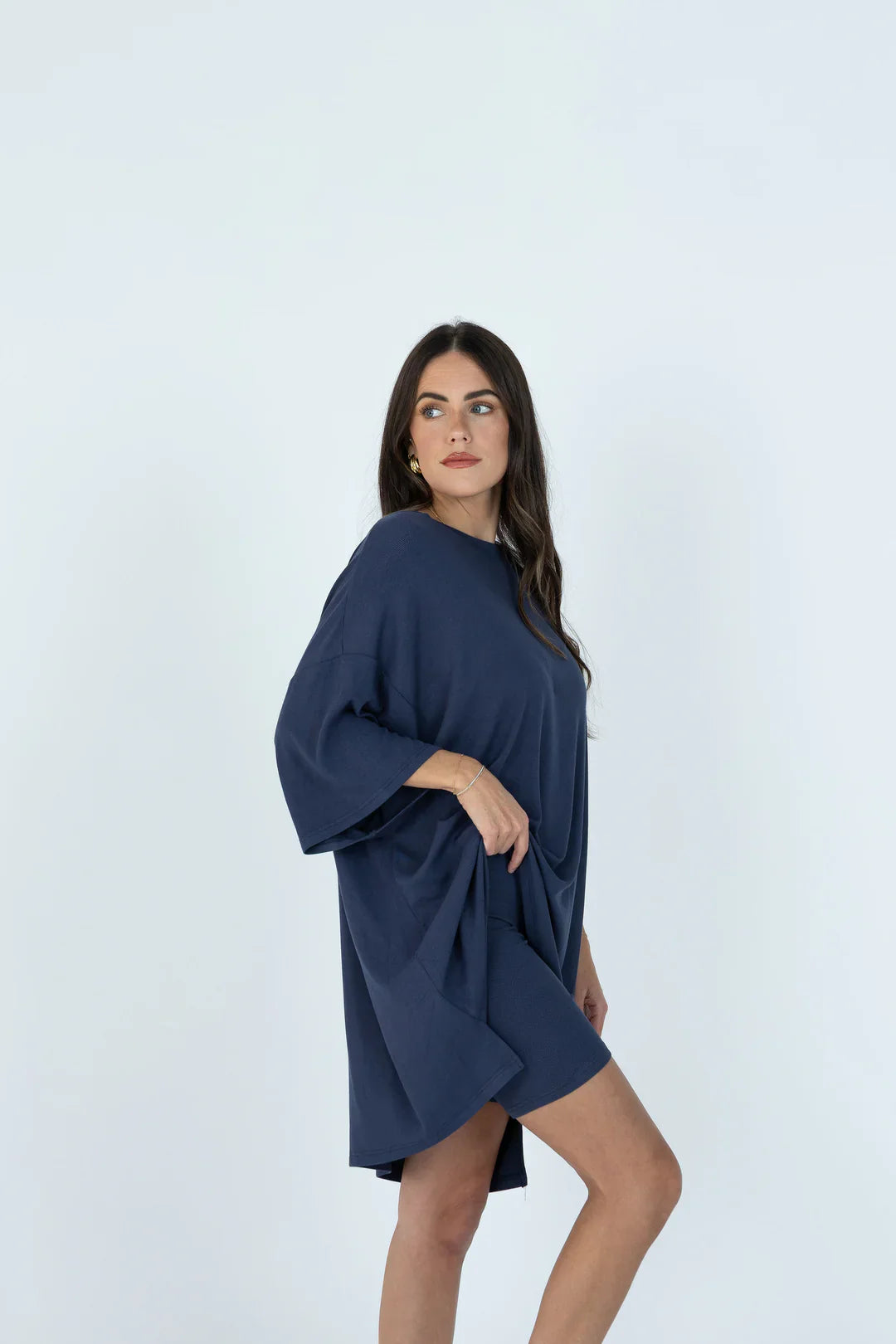 7MNST Cozy Chic Long Set Navy