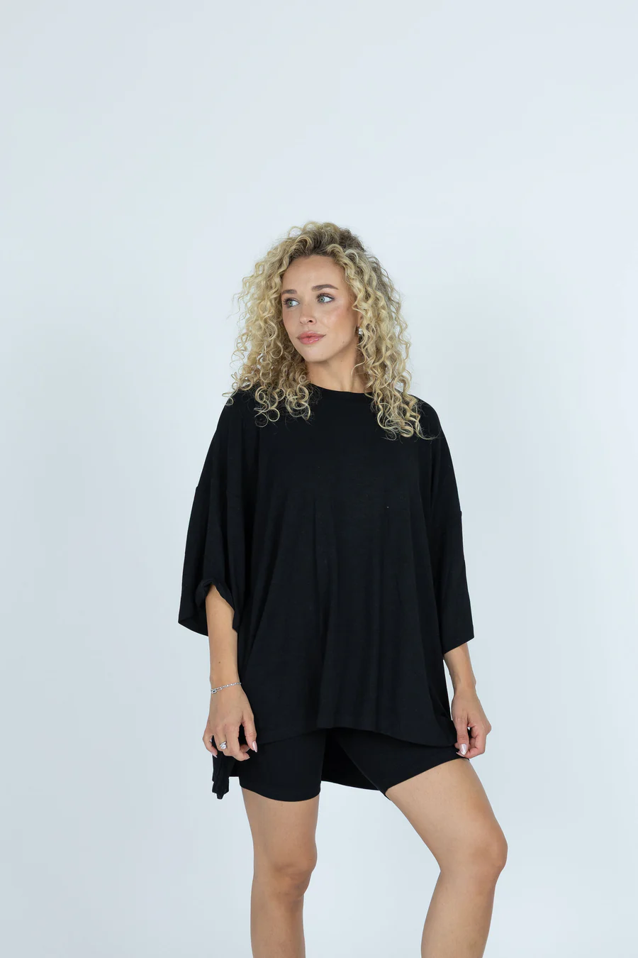 7MNST Cozy Chic Long Set Black