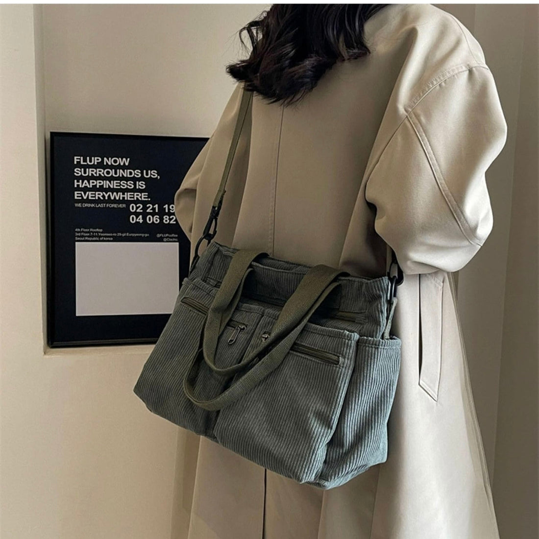 7MNST Corduroy Utility Tote